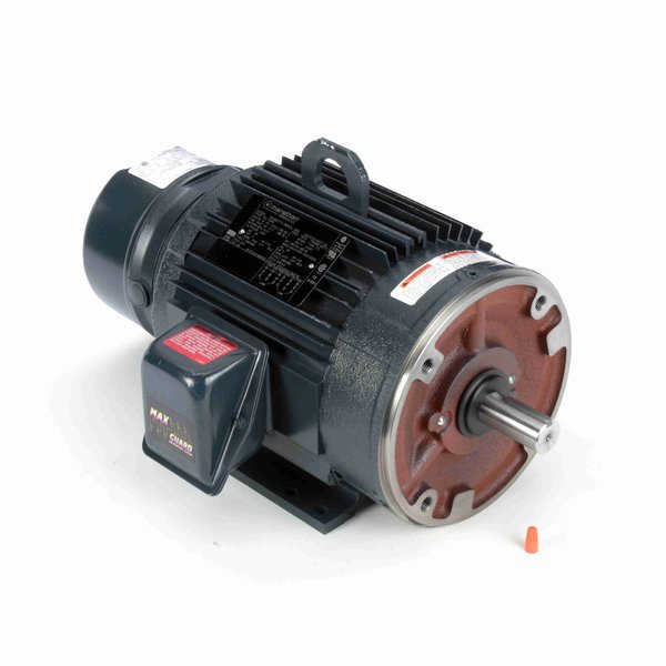 Marathon 3 Hp Brake Motor, 3 Phase, 1800 Rpm, 230/460 V, 182Tc Frame, Tenv C405